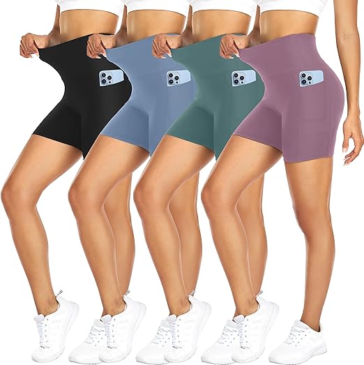 Biker Shorts for Women, Tummy Control Shorts, Tennis Shorts, Women Shorts -5 Biker Shorts for Women, Tummy Control Shorts, Tennis Shorts, Women Shorts -5